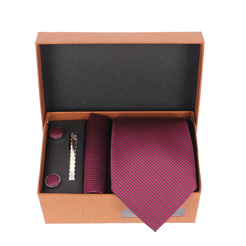 2025 Új Férfi Nyakkendő Szett Ajándékdobozban Luxus Divatos Ajándék Férfi Üzleti Nyakkendő 4 Részes Szett