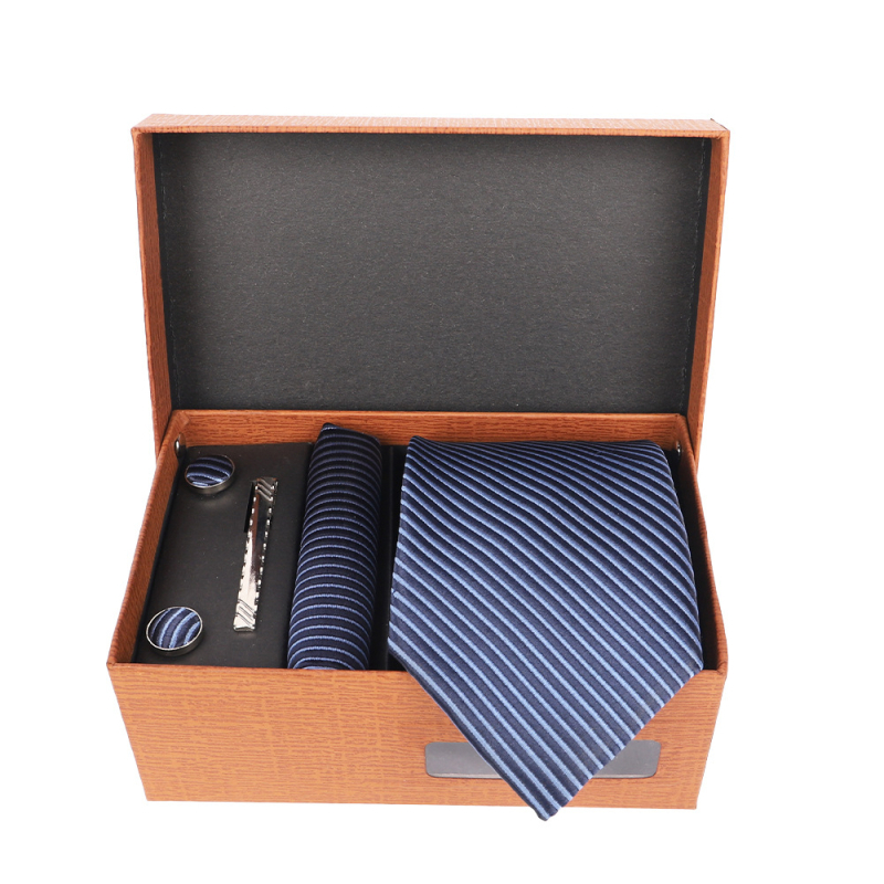 2025 Új Férfi Nyakkendő Szett Ajándékdobozban Luxus Divatos Ajándék Férfi Üzleti Nyakkendő 4 Részes Szett