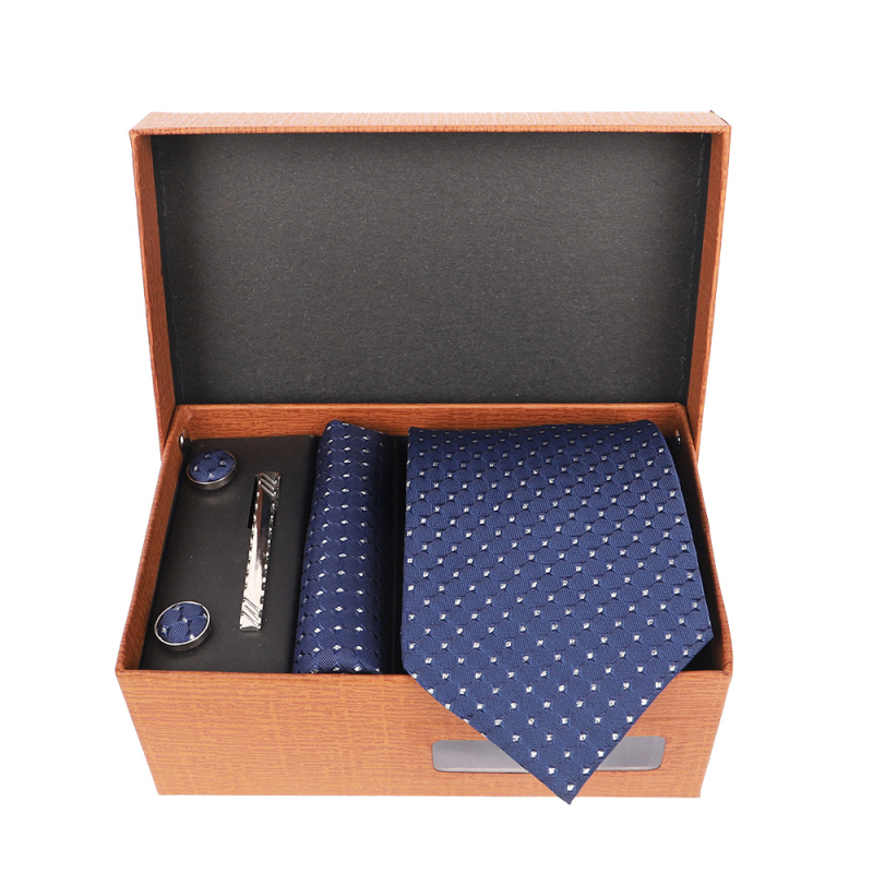 2025 Új Férfi Nyakkendő Szett Ajándékdobozban Luxus Divatos Ajándék Férfi Üzleti Nyakkendő 4 Részes Szett