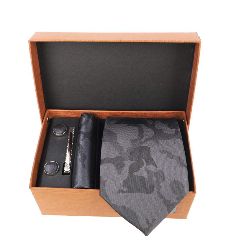 2025 Új Férfi Nyakkendő Szett Ajándékdobozban Luxus Divatos Ajándék Férfi Üzleti Nyakkendő 4 Részes Szett