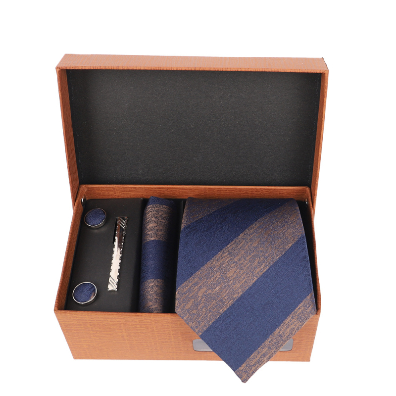 2025 Új Férfi Nyakkendő Szett Ajándékdobozban Luxus Divatos Ajándék Férfi Üzleti Nyakkendő 4 Részes Szett
