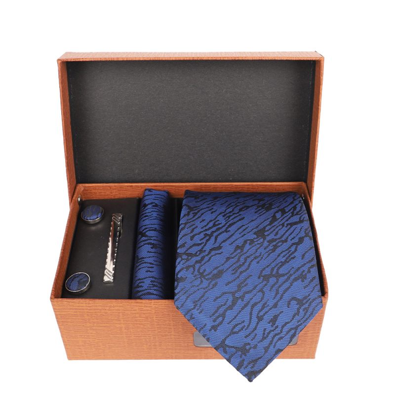 2025 Új Férfi Nyakkendő Szett Ajándékdobozban Luxus Divatos Ajándék Férfi Üzleti Nyakkendő 4 Részes Szett