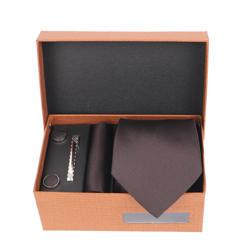 2025 Új Férfi Nyakkendő Szett Ajándékdobozban Luxus Divatos Ajándék Férfi Üzleti Nyakkendő 4 Részes Szett