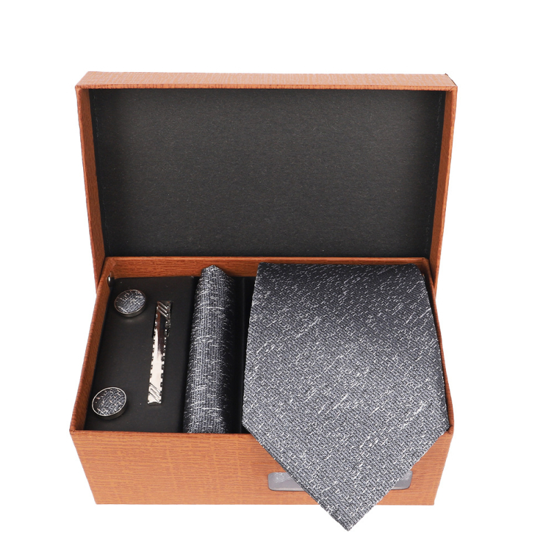 2025 Új Férfi Nyakkendő Szett Ajándékdobozban Luxus Divatos Ajándék Férfi Üzleti Nyakkendő 4 Részes Szett