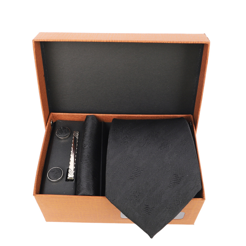 2025 Új Férfi Nyakkendő Szett Ajándékdobozban Luxus Divatos Ajándék Férfi Üzleti Nyakkendő 4 Részes Szett