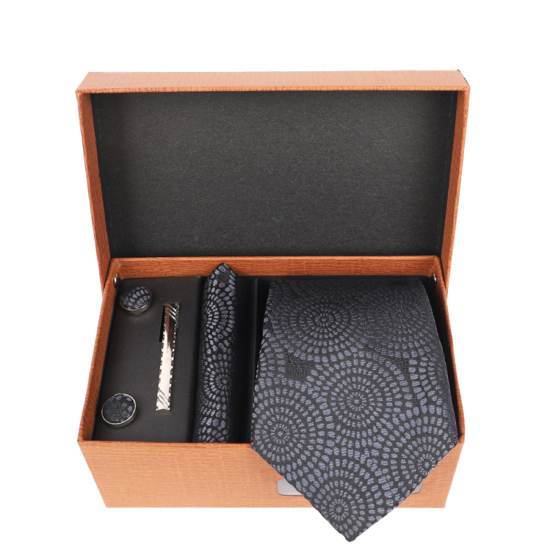 2025 Új Férfi Nyakkendő Szett Ajándékdobozban Luxus Divatos Ajándék Férfi Üzleti Nyakkendő 4 Részes Szett
