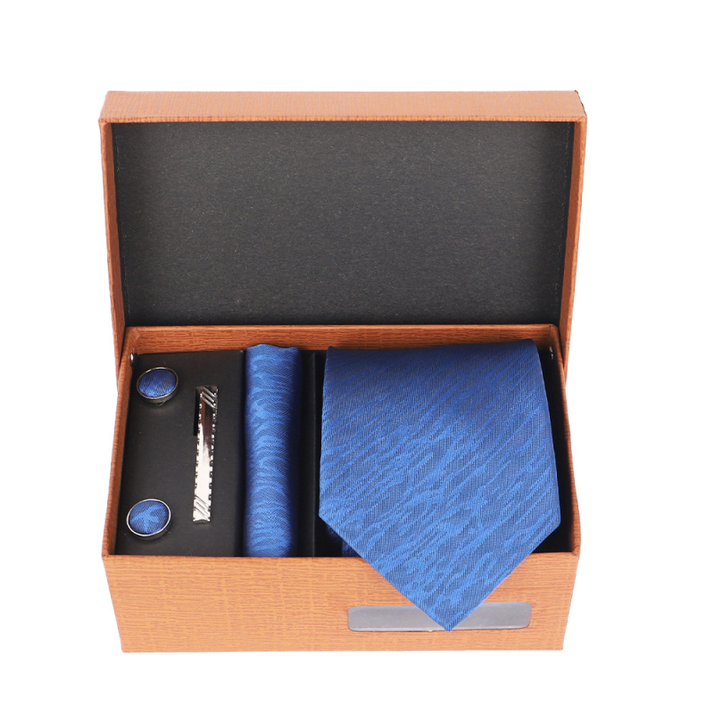 2025 Új Férfi Nyakkendő Szett Ajándékdobozban Luxus Divatos Ajándék Férfi Üzleti Nyakkendő 4 Részes Szett