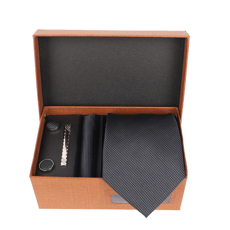 2025 Új Férfi Nyakkendő Szett Ajándékdobozban Luxus Divatos Ajándék Férfi Üzleti Nyakkendő 4 Részes Szett