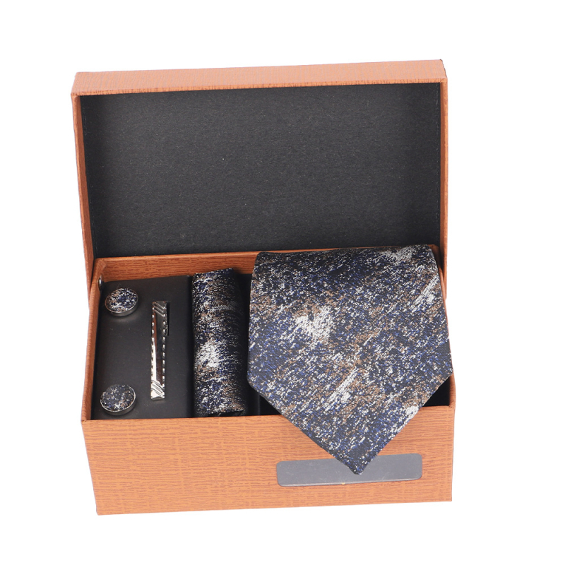 2025 Új Férfi Nyakkendő Szett Ajándékdobozban Luxus Divatos Ajándék Férfi Üzleti Nyakkendő 4 Részes Szett