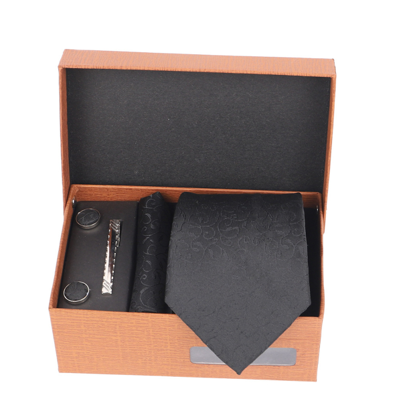 2025 Új Férfi Nyakkendő Szett Ajándékdobozban Luxus Divatos Ajándék Férfi Üzleti Nyakkendő 4 Részes Szett