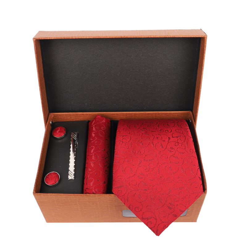 2025 Új Férfi Nyakkendő Szett Ajándékdobozban Luxus Divatos Ajándék Férfi Üzleti Nyakkendő 4 Részes Szett