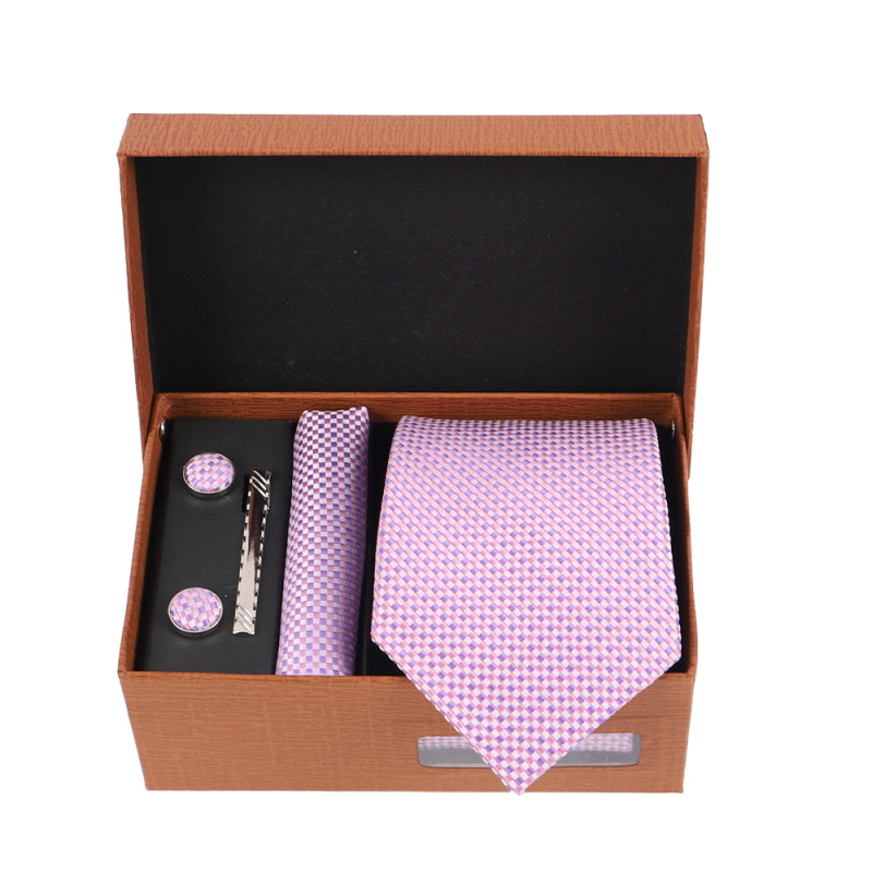 2025 Új Férfi Nyakkendő Szett Ajándékdobozban Luxus Divatos Ajándék Férfi Üzleti Nyakkendő 4 Részes Szett