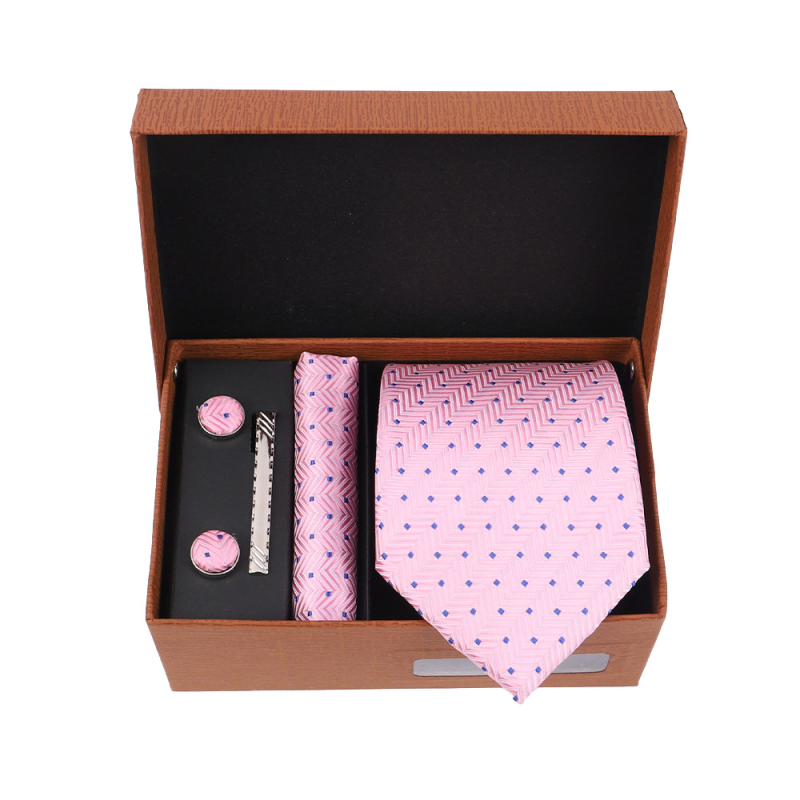 2025 Új Férfi Nyakkendő Szett Ajándékdobozban Luxus Divatos Ajándék Férfi Üzleti Nyakkendő 4 Részes Szett