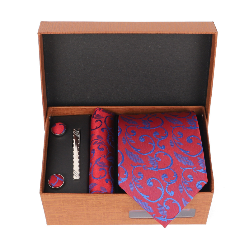 2025 Új Férfi Nyakkendő Szett Ajándékdobozban Luxus Divatos Ajándék Férfi Üzleti Nyakkendő 4 Részes Szett