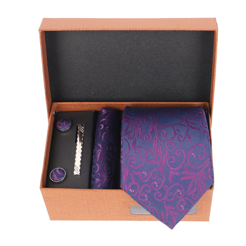 2025 Új Férfi Nyakkendő Szett Ajándékdobozban Luxus Divatos Ajándék Férfi Üzleti Nyakkendő 4 Részes Szett