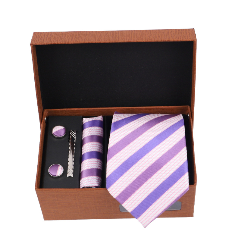 2025 Új Férfi Nyakkendő Szett Ajándékdobozban Luxus Divatos Ajándék Férfi Üzleti Nyakkendő 4 Részes Szett