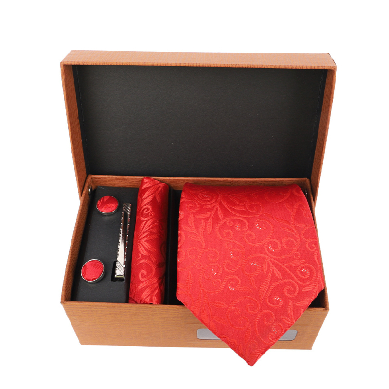 2025 Új Férfi Nyakkendő Szett Ajándékdobozban Luxus Divatos Ajándék Férfi Üzleti Nyakkendő 4 Részes Szett