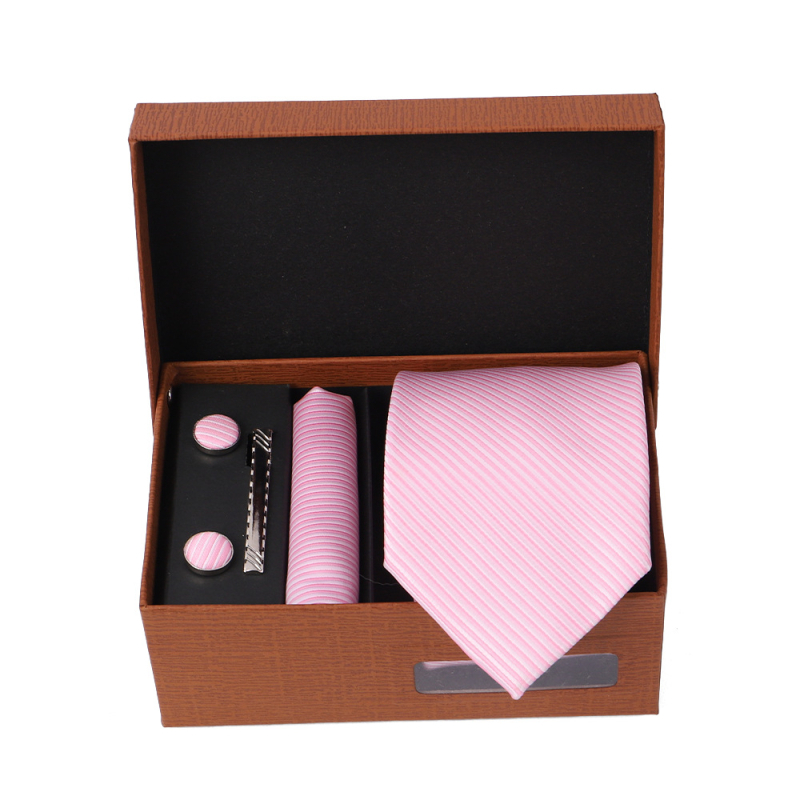 2025 Új Férfi Nyakkendő Szett Ajándékdobozban Luxus Divatos Ajándék Férfi Üzleti Nyakkendő 4 Részes Szett