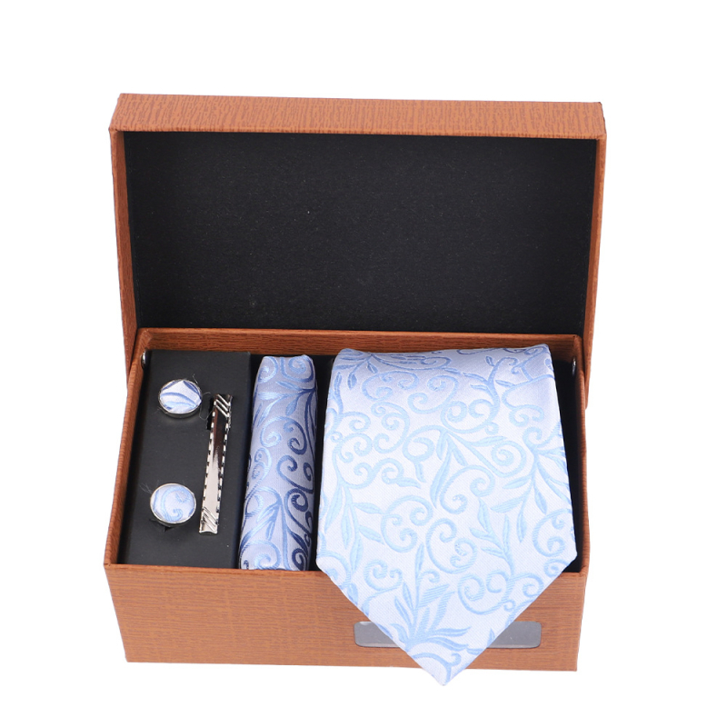 2025 Új Férfi Nyakkendő Szett Ajándékdobozban Luxus Divatos Ajándék Férfi Üzleti Nyakkendő 4 Részes Szett