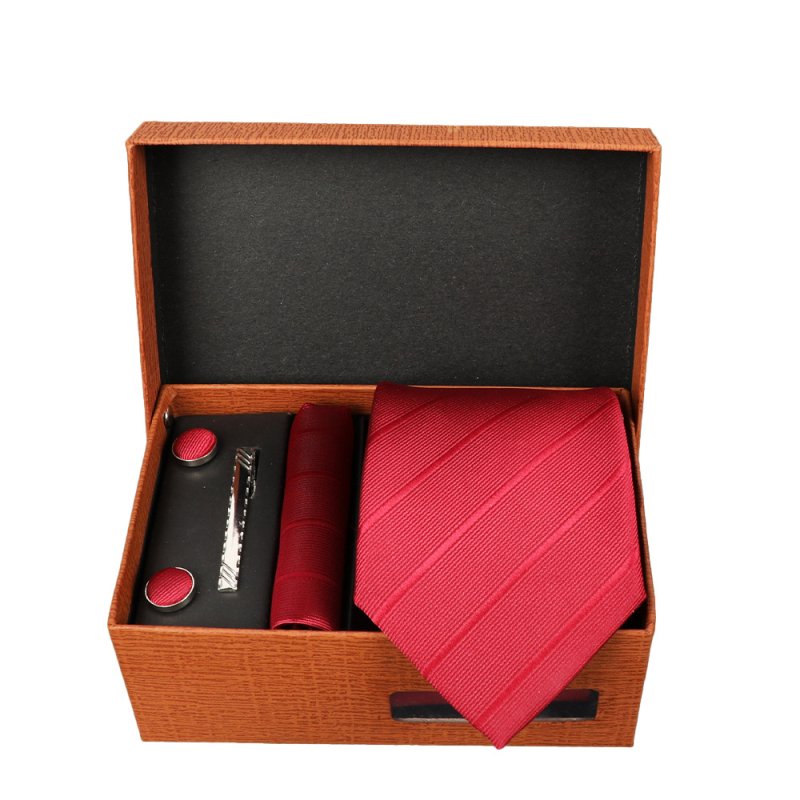 2025 Új Férfi Nyakkendő Szett Ajándékdobozban Luxus Divatos Ajándék Férfi Üzleti Nyakkendő 4 Részes Szett