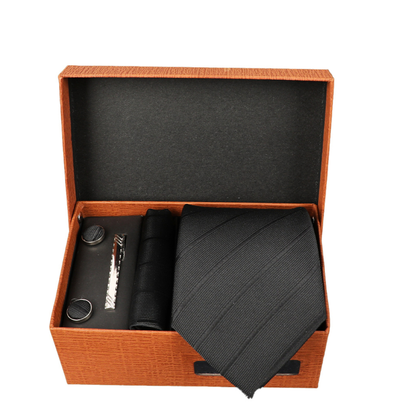 2025 Új Férfi Nyakkendő Szett Ajándékdobozban Luxus Divatos Ajándék Férfi Üzleti Nyakkendő 4 Részes Szett