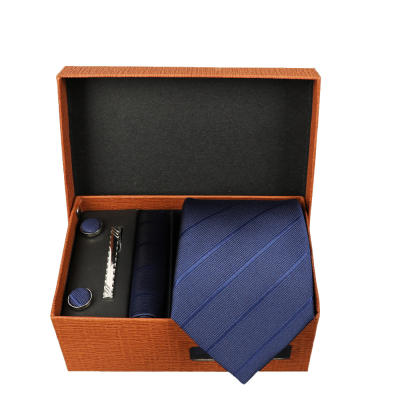 2025 Új Férfi Nyakkendő Szett Ajándékdobozban Luxus Divatos Ajándék Férfi Üzleti Nyakkendő 4 Részes Szett
