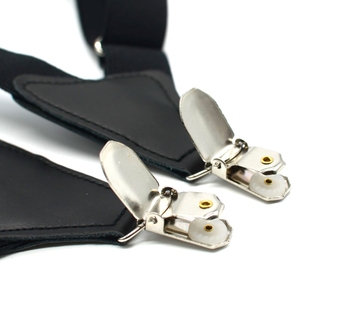 Класическа мъжка презрамка за тиранти с 2 щипки, ширина 2,5 см, с каишка от Cross Border Supply