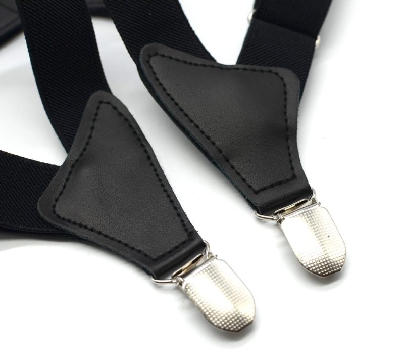 Határokon átnyúló ellátás Klasszikus oldalsó csattal ellátott férfi pántos harisnyatartó hátpánt, 2 csattal, kacsacsőrű csattal, 2,5 cm széles