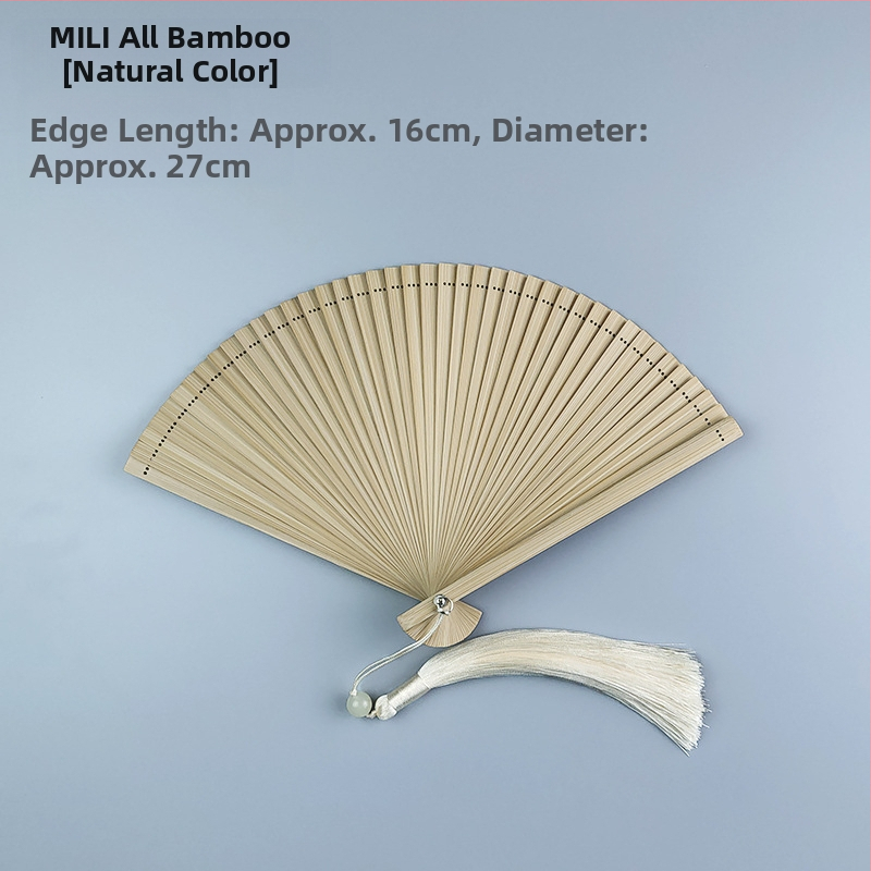 Teljes bambusz összecsukható ventilátor üreges összecsukható mini ventilátor 5 hüvelykes 6 hüvelykes hordozható kínai stílusú antik piros és fekete klasszikus táncventilátor