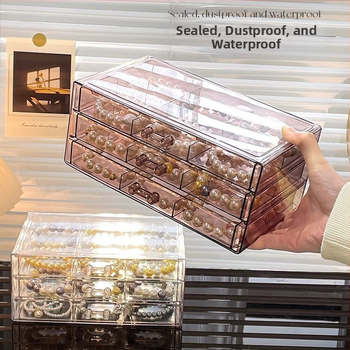 Akril karkötő tárolódoboz Nagy kapacitású osztott nyaklánc karkötő ékszerek Különleges játék kristály karkötő kijelző doboz