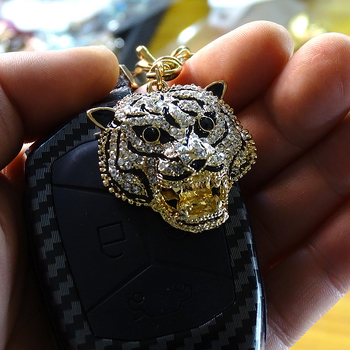 Κοσμήματα μόδας μπρελόκ από κράμα διαμαντιών λαδιού λεοπάρδαλης μπρελόκ τσάντα κρεμαστό αυτοκίνητο κρεμαστά δώρα