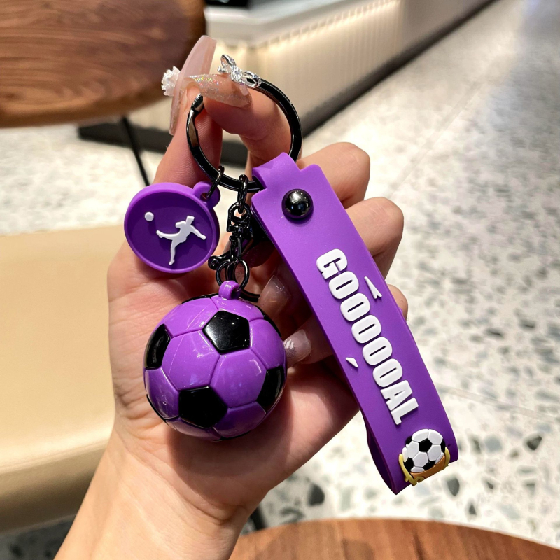 Uus jalgpallifännide maailmameistrivõistluste võtmehoidja ripats, peen meeste ja naiste jalgpalli moodne seljakoti ripats, autovõtmehoidja