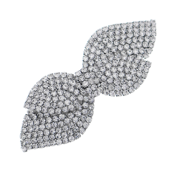 Európai és amerikai új esküvői menyasszonyi ékszerek luxus temperamentumos teljes tavaszi klipszes stílusú édes frufru oldalsó klipszes hajtű