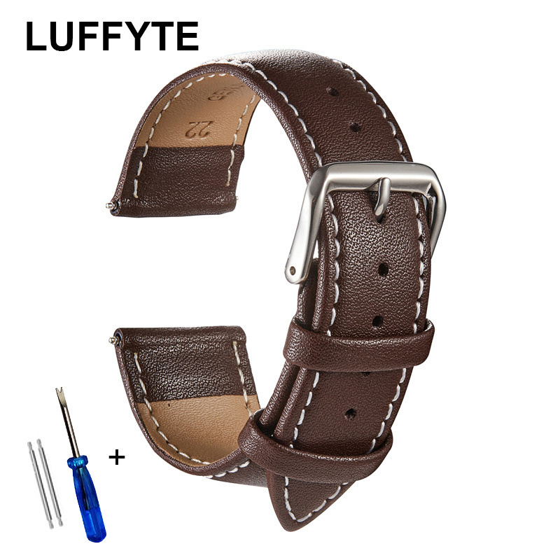 Каишки за часовници от естествена кожа 18 мм 20 мм 22 мм 24 мм Гривна за часовник