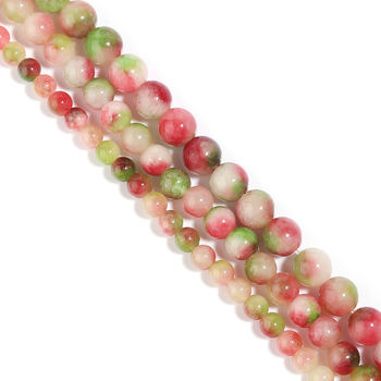 Διασυνοριακή πώληση σε καυτή τιμή φυσικής τουρμαλίνης καρπουζιού στρογγυλές χαλαρές χάντρες DIY βραχιόλι βραχιόλι κολιέ με χάντρες αξεσουάρ χονδρικής