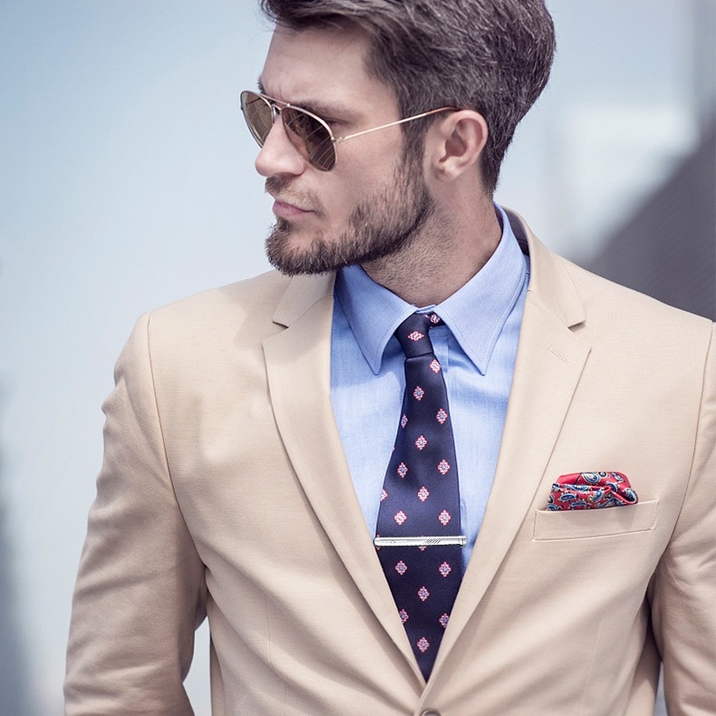 Äriline ametlik meeste kraeklamber 6cm moodne Korea stiilis Briti lipsuklamber hõbedane krae nööpnõelaga hulgimüük