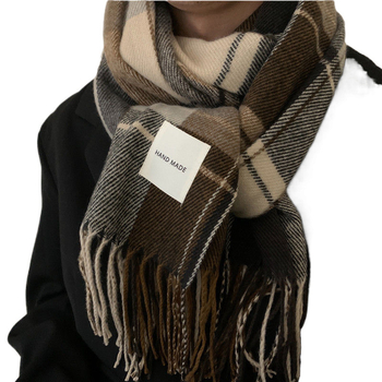 2024 Νέο Κασκόλ Ανδρών με Καρό, Χειμερινό, Ζεστό, Φοιτητικό, Κορεάτικο, Δώρο Γενεθλίων για Ζευγάρι, Διασημότητες, Διασημότητες, Γυναικεία Κασκόλ