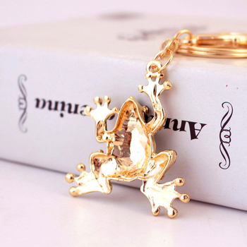 Δημιουργικό Χαριτωμένο Κινούμενο Πράσινο Διαμάντι Κρύσταλλο Βάτραχος Μπρελόκ Αυτοκινήτου Γυναικεία Αξεσουάρ Τσάντας Κρεμαστό Μπρελόκ 1256