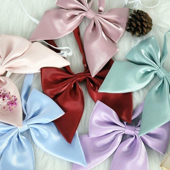 Läikiv sulgedest juurtega suur kikilips Phantom Jk Sakura pulbermündi sinine roheline Jaapani krae lillega ülikoolistiilis