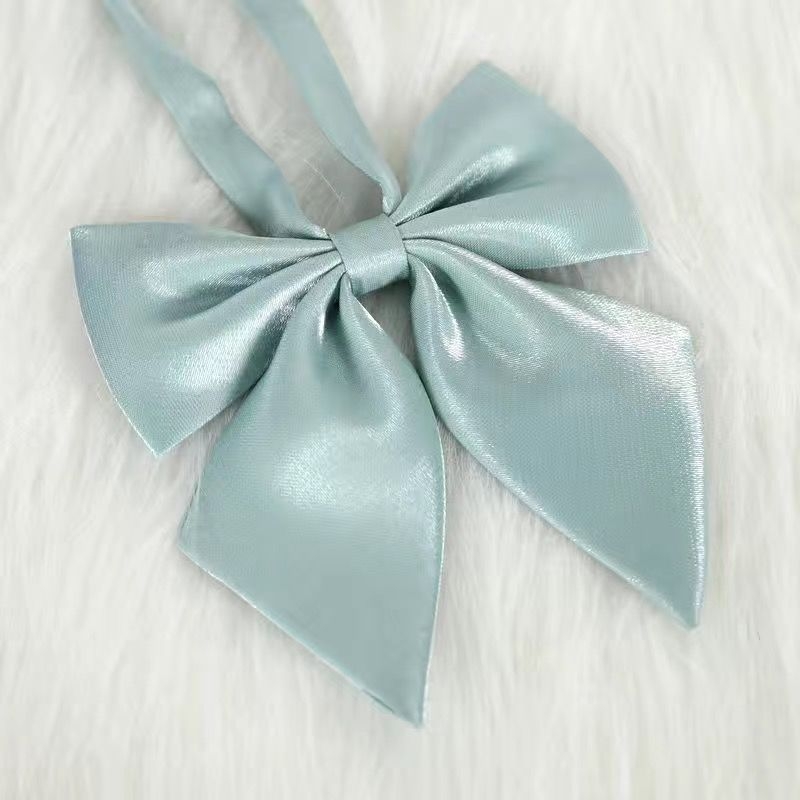 Läikiv sulgedest juurtega suur kikilips Phantom Jk Sakura pulbermündi sinine roheline Jaapani krae lillega ülikoolistiilis