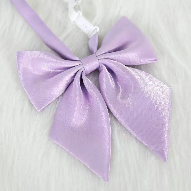 Läikiv sulgedest juurtega suur kikilips Phantom Jk Sakura pulbermündi sinine roheline Jaapani krae lillega ülikoolistiilis