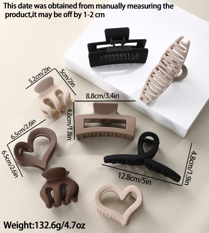 Fengpin DIY juuksenõelaga juukserõngas 17-osaline juukserõngas TikTok Xi Yin Amazoni haardega haikala klamber pärlmutter juukserõngas