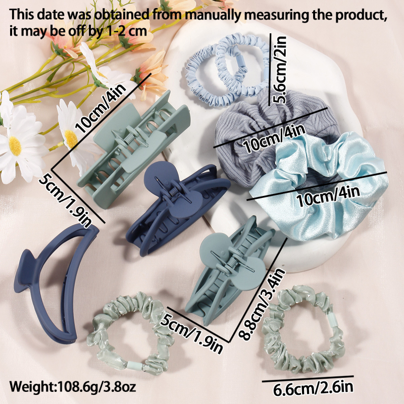 Fengpin DIY juuksenõelaga juukserõngas 17-osaline juukserõngas TikTok Xi Yin Amazoni haardega haikala klamber pärlmutter juukserõngas