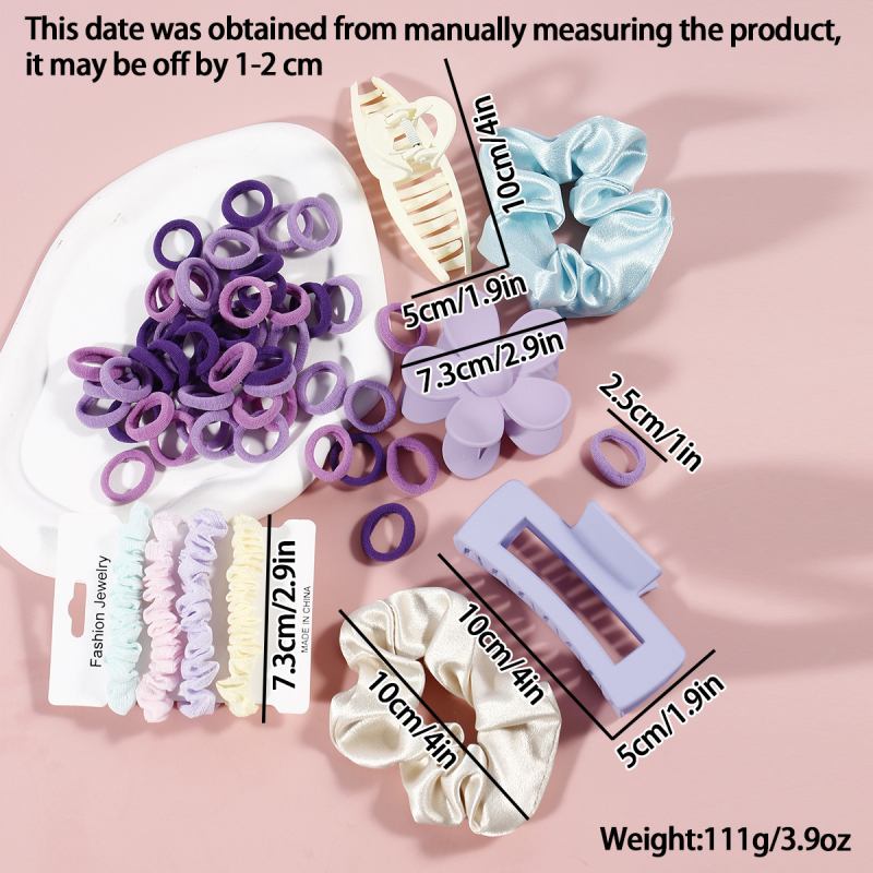 Fengpin DIY juuksenõelaga juukserõngas 17-osaline juukserõngas TikTok Xi Yin Amazoni haardega haikala klamber pärlmutter juukserõngas