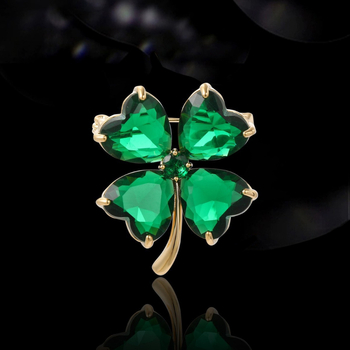 Bross japán és koreai stílusú divatos egyszerű négylevelű virágos selyemsál csattal, hangulatos sarokcsattal, niche dizájnnal, új kendő