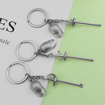 2026-os Világjátékok Vívás Kulcstartó Emléktárgy Kis Ajándék Kard Vívás Sport Profi Verseny Kis Ajándék Testreszabás