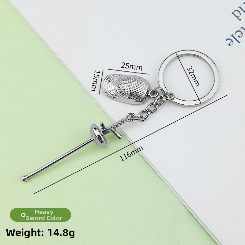 2026-os Világjátékok Vívás Kulcstartó Emléktárgy Kis Ajándék Kard Vívás Sport Profi Verseny Kis Ajándék Testreszabás