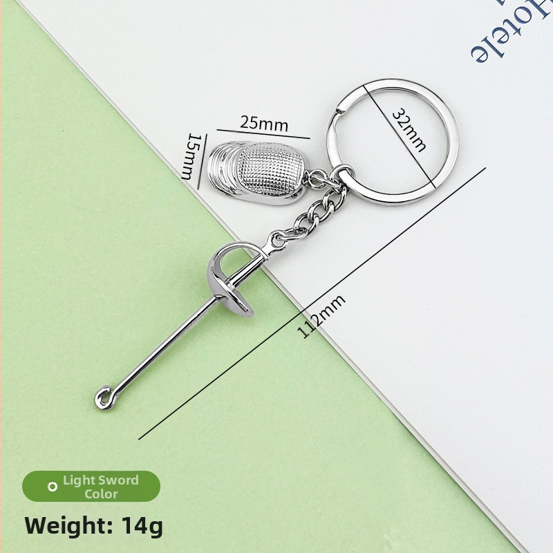 2026-os Világjátékok Vívás Kulcstartó Emléktárgy Kis Ajándék Kard Vívás Sport Profi Verseny Kis Ajándék Testreszabás