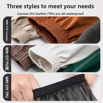 Veekindel ja õlikindel PU meeste ja naiste varrukad täiskasvanutele, töö- ja majapidamisabilistele, koristajatele, saastumisvastane varrukas, lõuend, must