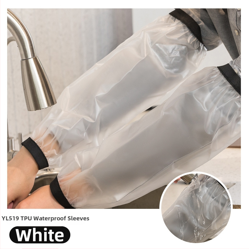 Veekindel ja õlikindel PU meeste ja naiste varrukad täiskasvanutele, töö- ja majapidamisabilistele, koristajatele, saastumisvastane varrukas, lõuend, must